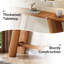 Console 70,87 po en bois massif