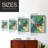 Tropical Graphics II Framed Print - Solid Wood-322827125-322827124