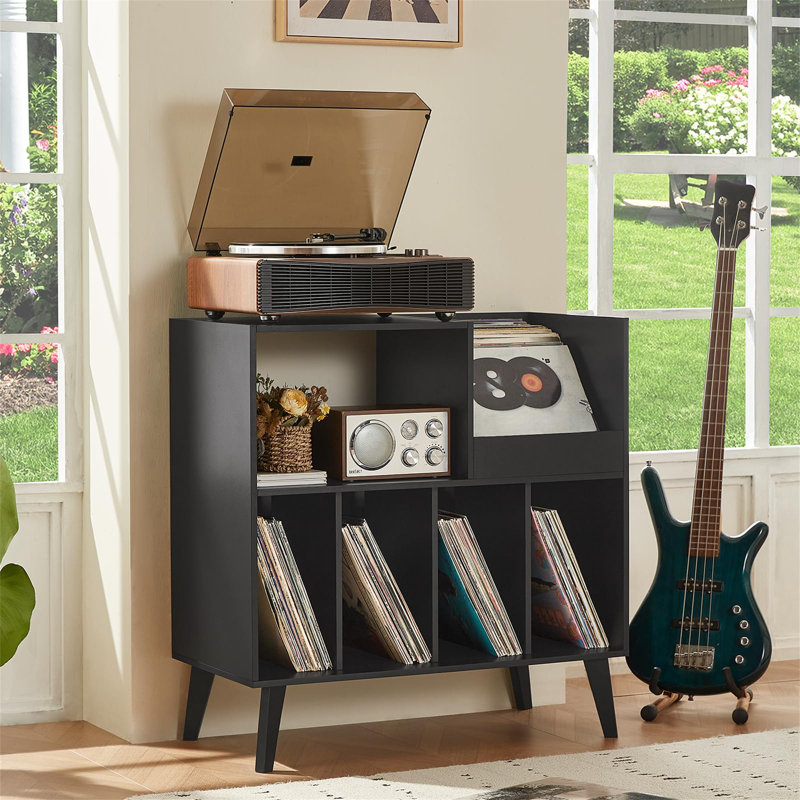 82.6cm H Media Shelves, Black