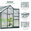 Coffee 6Ft W x 8Ft D Hobby Greenhouse