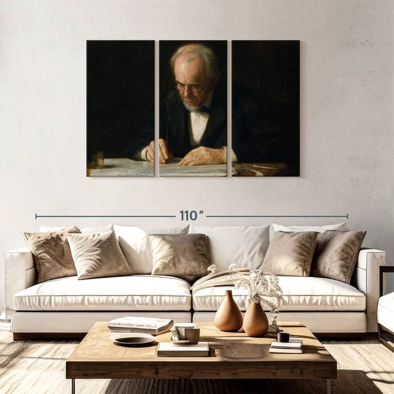 Senne The Writing Master, 48" H x 74" W