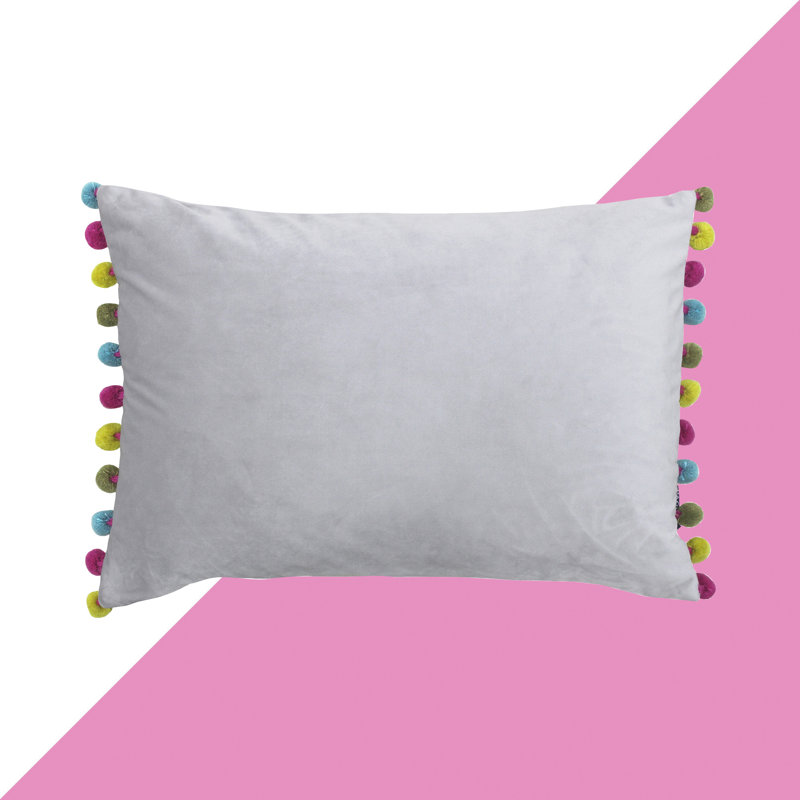 Fiesta Rectangular Scatter Cushion, Dove/Pink/Blue