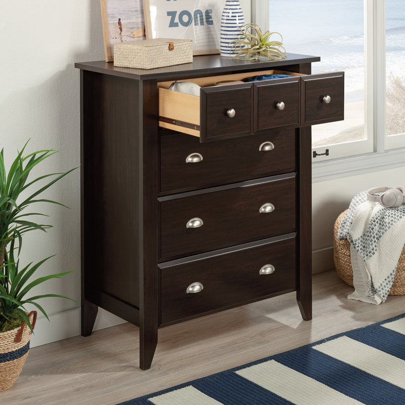 Deundray 34.75'' W 4 - Drawer Dresser, Jamocha Wood