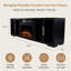 Modern Ember Channing 80-In Smart Electric Fireplace TV Stand With 26” Firebox Heater