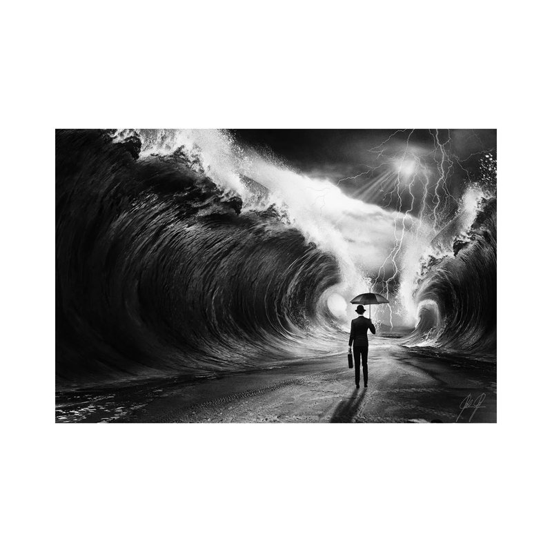 Modern Moses I by Kathrin Federer - Print on Canvas, 30.48 cm H x 45.72 cm W, Wrapped Canvas