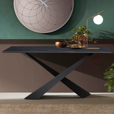 Italian style light luxury simple console table
