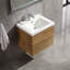 Meuble-lavabo suspendu avec lavabo en porcelaine et comptoir en surface solide, meuble-lavabo mural en MDF avec 2 tiroirs à fermeture douce, préassemblé, 24 po/30 po/36 po-1511534473