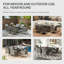 Wicker Patio Dining Set Table,