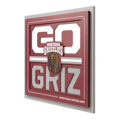 «Montana Grizzlies Slogan Series», art mural 3D