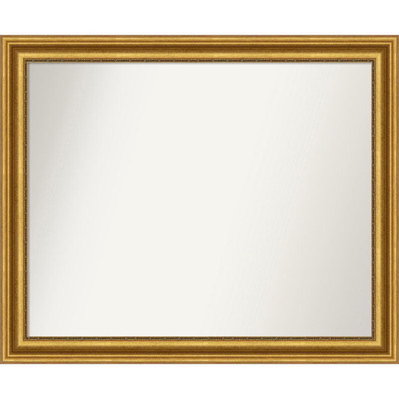 Miroir de salle de bain Jashawna, 37,75 po x 45,75 po, Doré
