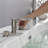 Deck Mounted Waterfall Tub Faucet 3 Hole Bathtub Faucet 2 Handle Brass Tub Filler With Valve-78653443