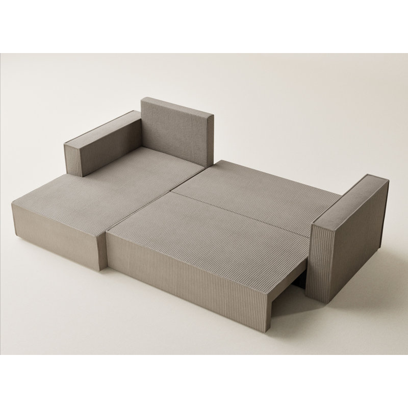 3 Seater Corner Sofa , Beige, Left Hand Facing
