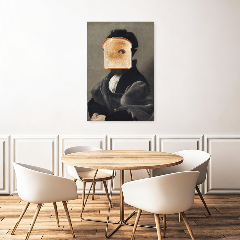 Art mural rétro surréel, 48" H x 32" W