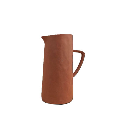 Tam Stoneware Pitcher, Terracotta Rose