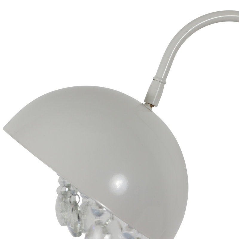 Rimmer Metal Desk Lamp, Gloss White