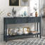 Console rustique de 60 po de long avec rangement divers pour organiser et décorer votre maison-1558968160