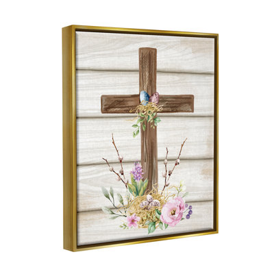 Spirituelle, croix de printemps, fleurs printanières