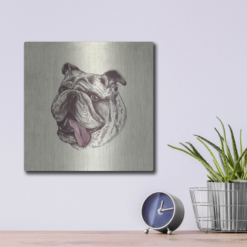 «Bulldog King» par Rachel Caldwell, H 12 po x l 12 po