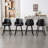 Faux Leather Swivel Counter Stool with High Backs Set of 4-1153204993-1153204998-1152699290