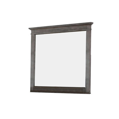 42.4"W Transitional Mirror, Warm Gray