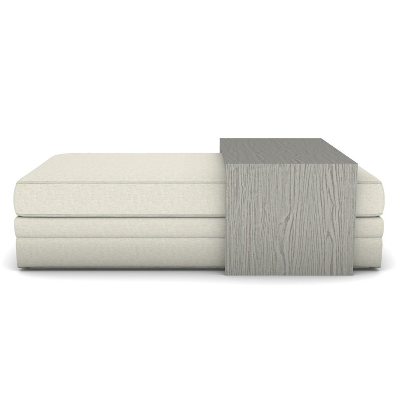 Tour de lit Boyden avec table large, Neige Nomad, Gris colombe