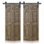 Portes de grange doubles en panneaux de fibres à densité moyenne composites avec ensemble de quincaillerie d'installation-120436691-86922733