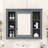 Yavonda Modern Wall Mounted Bathroom Storage Cabinet with Mirror and 6 Open Shelves-1746472775