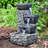 Gothe Handcrafted Weather Resistant Fountain with Lights