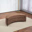 Grand repose-pieds rembourré avec rangement demi-lune-108685028
