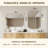 Rectangular Bathroom Vanity Mirror with Scalloped Corners – Stainless Steel Frame-1392724901-1408244798