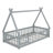 Teepee-Inspired Low Loft Bed Featuring Safety Rails And Entrance Door-2013114372-2013114374