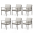 Kashanti 6-Piece Outdoor Dining Chairs with Cushions