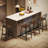 24.2" Bar Stools Kitchen Bar Chairs Counter Stools Height Stools with Metal Frame-572168363-585500296