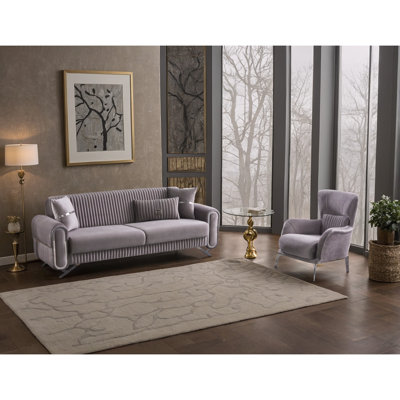 Martella 2 - Piece Velvet Living Room Set by Everly Quinn
