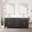 Meuble-lavabo double avec comptoir
