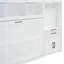 Lit escamotable simple simple avec placard, tiroirs et bureau, blanc