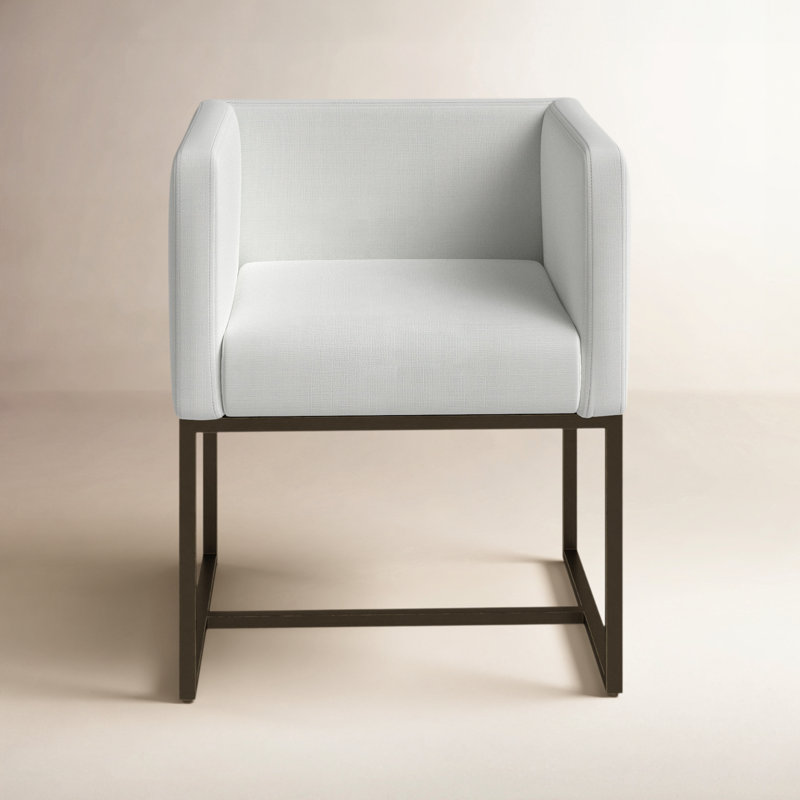 Rossella 18.8'' H Upholstered Armchair, White