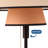 Mid-century Modern Floor Lamp With Fabric Dual Shade, Pull Chain Switch, Black Base – E26 Bulb Compatible