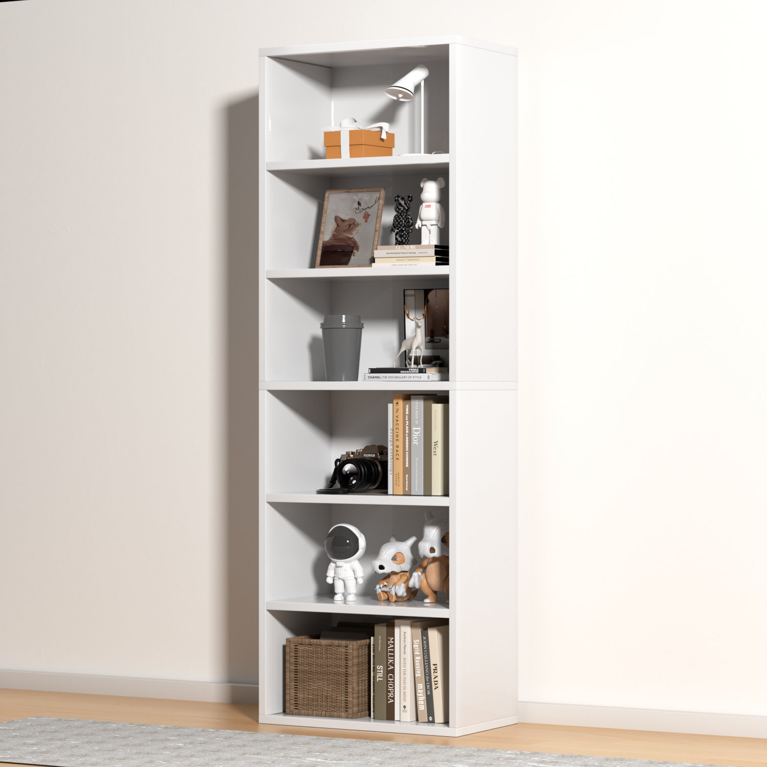 Ebern Designs Livingon 714hx218w 6 Tier Standard Bookcase And Reviews Wayfair