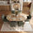 6-Piece Linen Upholstered Solid Wood Dining Chair Set-1061107790