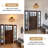 Boho Rattan Ceiling Light Fixture, Mini Woven Flush Mount Chandelier With 360° Soft Glow For Bedroom, Kitchen, Living Room, Hallway, Nursery