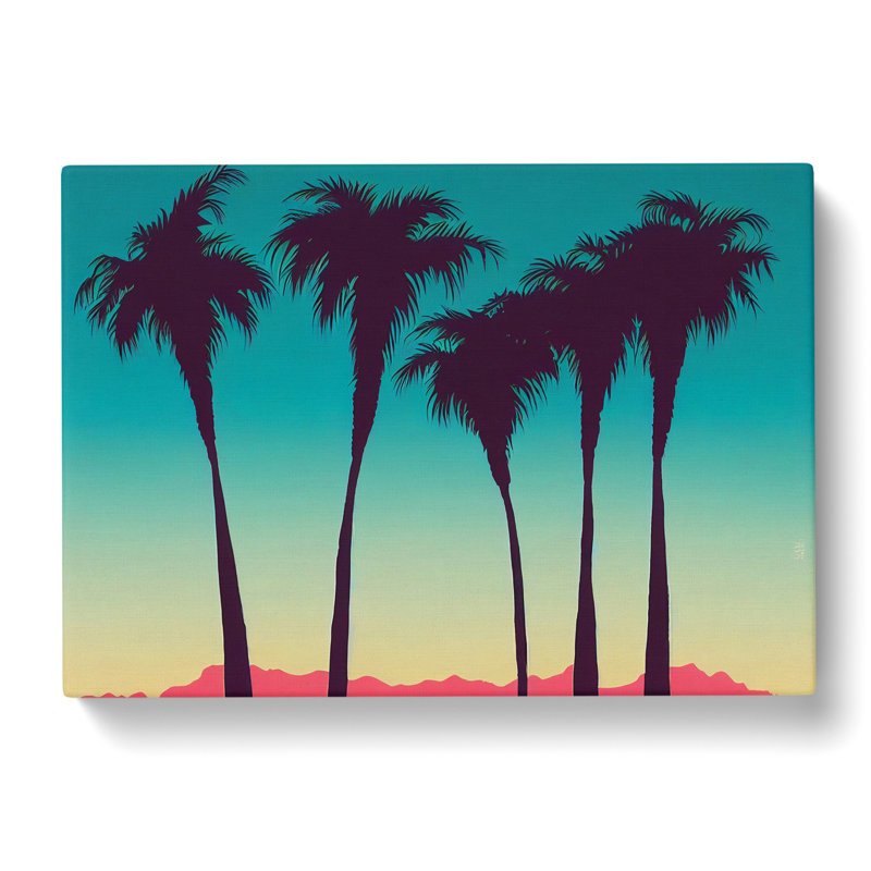 Ethereal Palm Trees - Wrapped Canvas