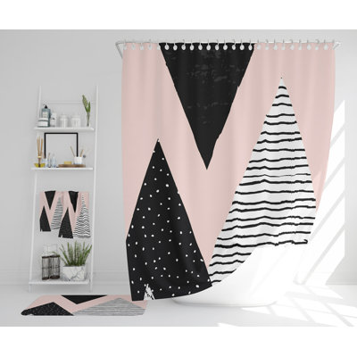 Nevzeta Polyester Shower Curtain Set