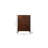 36" Brown Solid Wood Six Drawer Chest