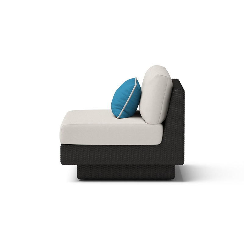 Winnie Outdoor Lounge Chair, Dove Gray Cushion/Espresso Frame
