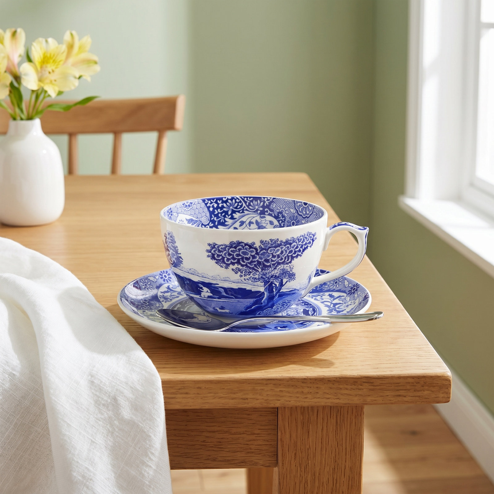 Blue Italian Porcelain Teacup