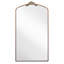 Miroir arqué rétro vintage 36 po x 66 po - Pansement en métal pleine longueur pour chambre à coucher, salon, magasin de vêtements, plancher de bronze antique, look charmant-235028128-235028134