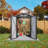 Gray 5x3 Ft Metal Outdoor Tool Shed With Lockable Door, Waterproof And High - Strength, Ideal For Garden Storage, Modern Style Storage Shed, Color, , Can Be A Pet House Or Bikes, Easy To Assemble