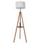 156cm Walnut Tripod Floor Lamp