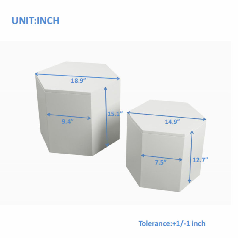 Tables basses, Blanc